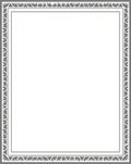 Ornate Leaf Border Grey Design Rug