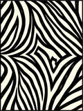 Bold Organic Black White Stripes Rug