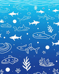 Oceanic Shark Underwater Art Pattern Rug
