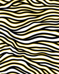 Bold Black Yellow Wavy Lines Rug