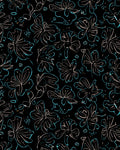 Abstract Floral Outline Pattern Rug