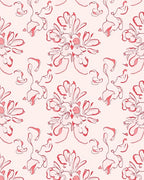 Romantic Floral Outline Pattern Rug