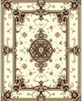 Intricate Floral and Scrollwork Design Rug