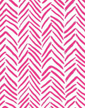 Vibrant Pink Brushstroke Herringbone Rug