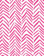 Vibrant Pink Brushstroke Herringbone Rug