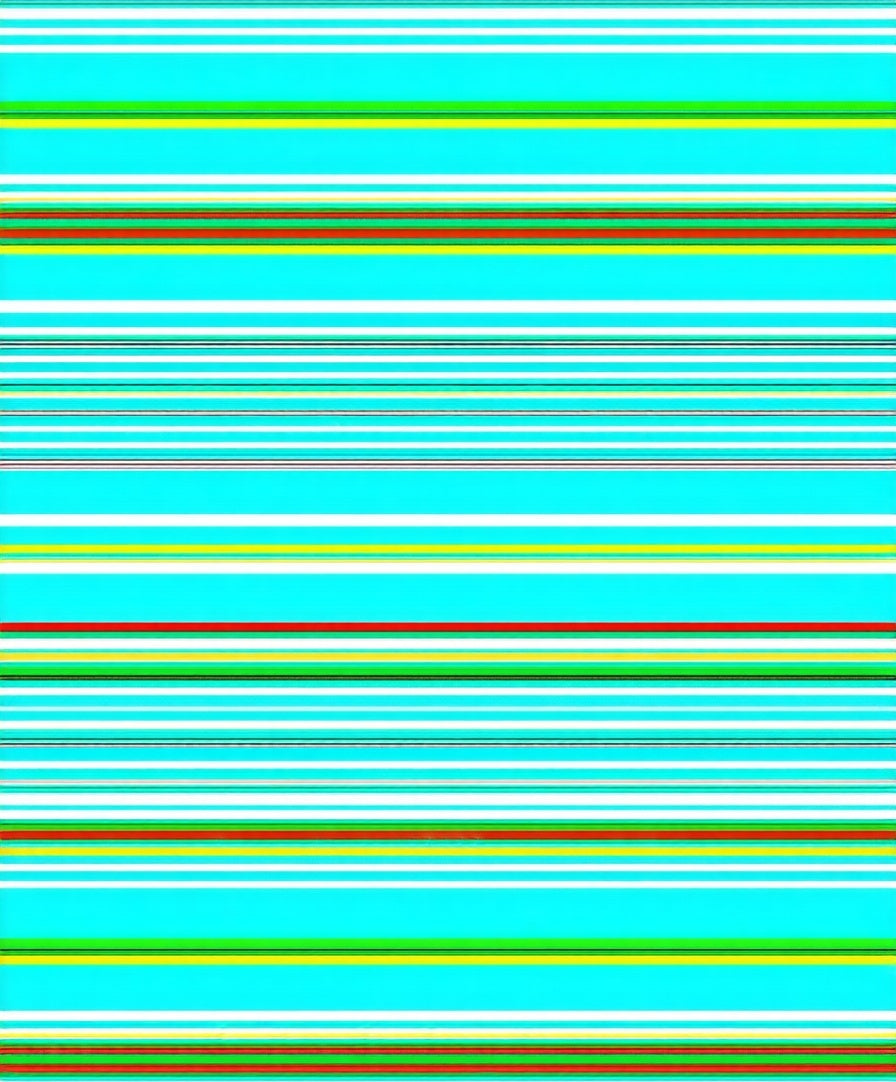Bright Horizontal Striped Graphic Design Rug