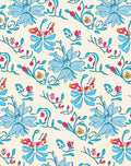 Whimsical Floral Vines Pattern Rug