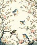 Chinoiserie Birds and Blossoms Pattern Rug