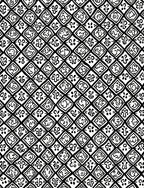 Geometric Floral Diamond Pattern Rug