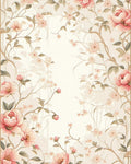 Pastel Floral Vine Pattern Rug