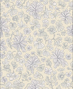 Delicate Floral Outline Design Rug