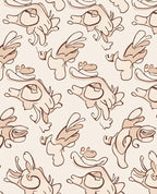 Whimsical Bird Pattern Design Rug