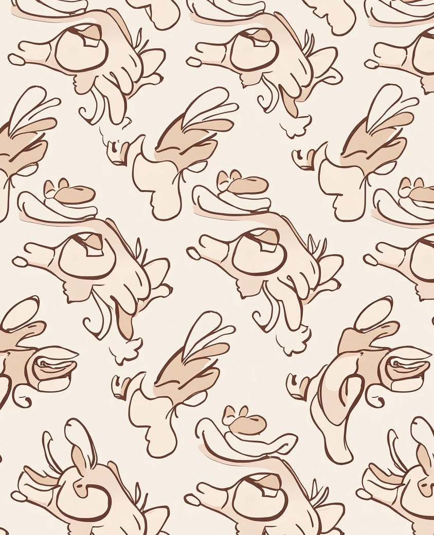 Whimsical Bird Pattern Design Rug