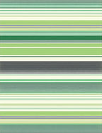 Green Toned Horizontal Stripe Design Rug