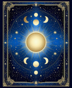Celestial Sun Moon Starry Night Rug