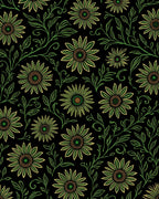 Tender Green Floral Vine Rug
