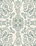 Elegant Swirl Floral Pattern Rug