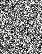Abstract Swirling Black and White Pattern Rug