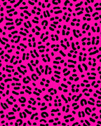 Hot Pink Leopard Print Pattern Rug