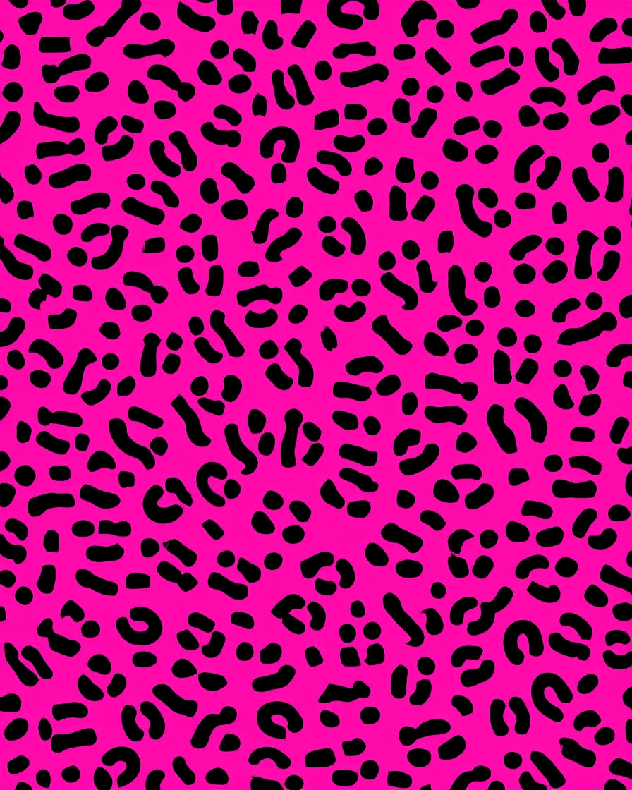 Hot Pink Leopard Print Pattern Rug