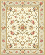 Floral Vine Border Ornament Rug