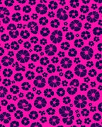 Bold Pink And Violet Floral Pattern Rug
