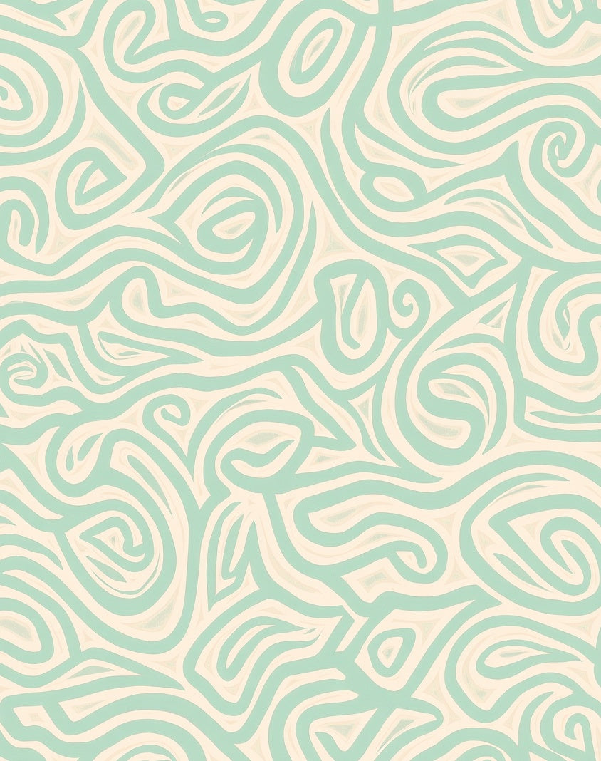 Smooth Swirl Abstract Pattern Design Rug