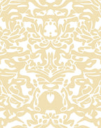 Damask Cream Organic Pattern Rug