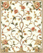 Classic Floral Vine Pattern Rug