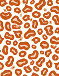 Bold Orange And Beige Animal Print Rug