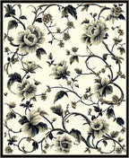 Classic Floral Vine Pattern Rug