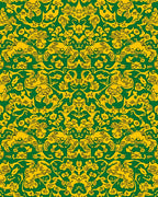 Intricate Floral Animal Pattern Rug