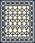 Statement Black Cream Geometric Pattern Rug