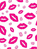 Vibrant Pink Kiss Butterfly Pattern Rug