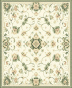 Vintage Floral Leaf Pattern Rug