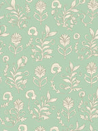 Vintage Floral Vine Art Nouveau Design Rug