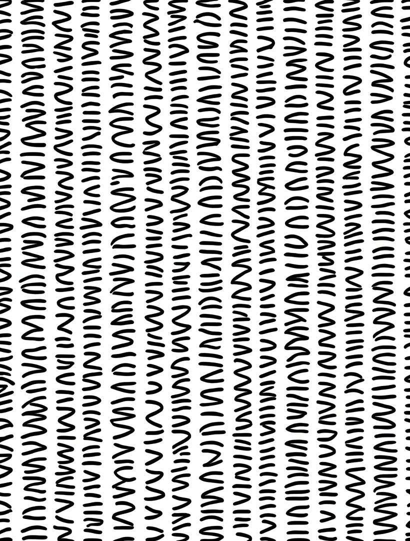 Bold Black Abstract Line Design Rug