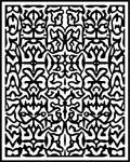 Intricate Black White Organic Pattern Rug