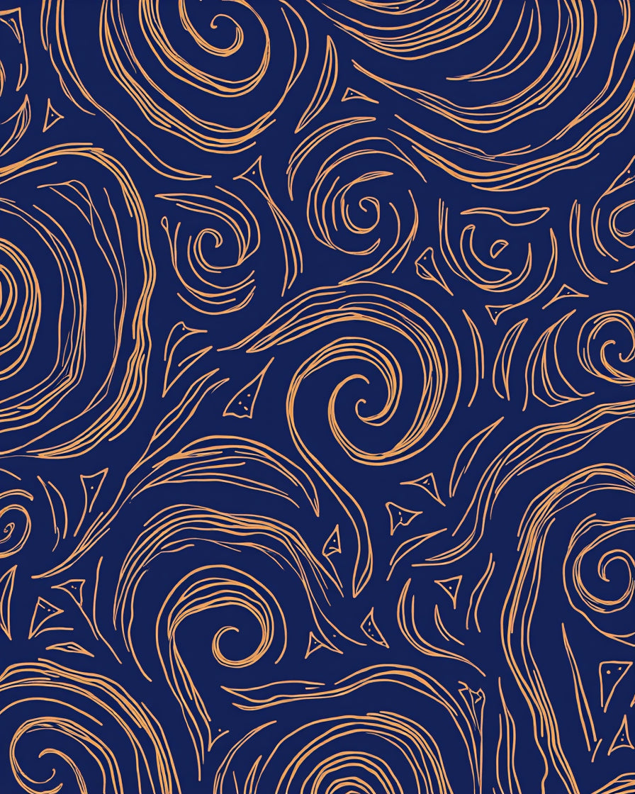 Swirling Lines Abstract Pattern Rug