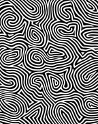 Abstract Black White Swirling Lines Rug