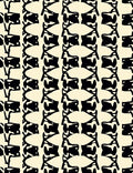 Black Cream Bold Organic Design Rug