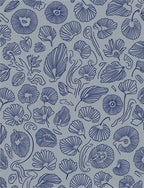 Botanical Ink Line Art Pattern Rug