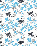Abstract Marine Blue Scatter Rug