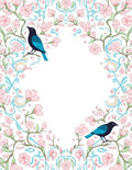 Bluebird Garden Whimsical Floral Accent Rug
