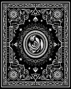 Monochromatic Intricate Mandala Pattern Rug