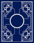 Art Deco Mirror Mandala Graphic Rug