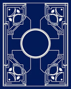 Art Deco Mirror Mandala Graphic Rug