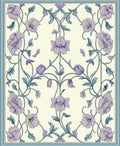 Ornate Floral Vine Patterned Rug