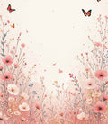 Ethereal Floral Butterfly Garden Design Rug