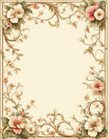 Vintage Floral Swirls Rug